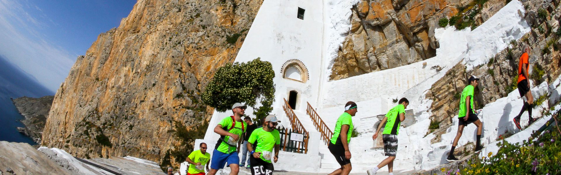 Amorgos Trail Challenge Monastery of Hozoviotissa